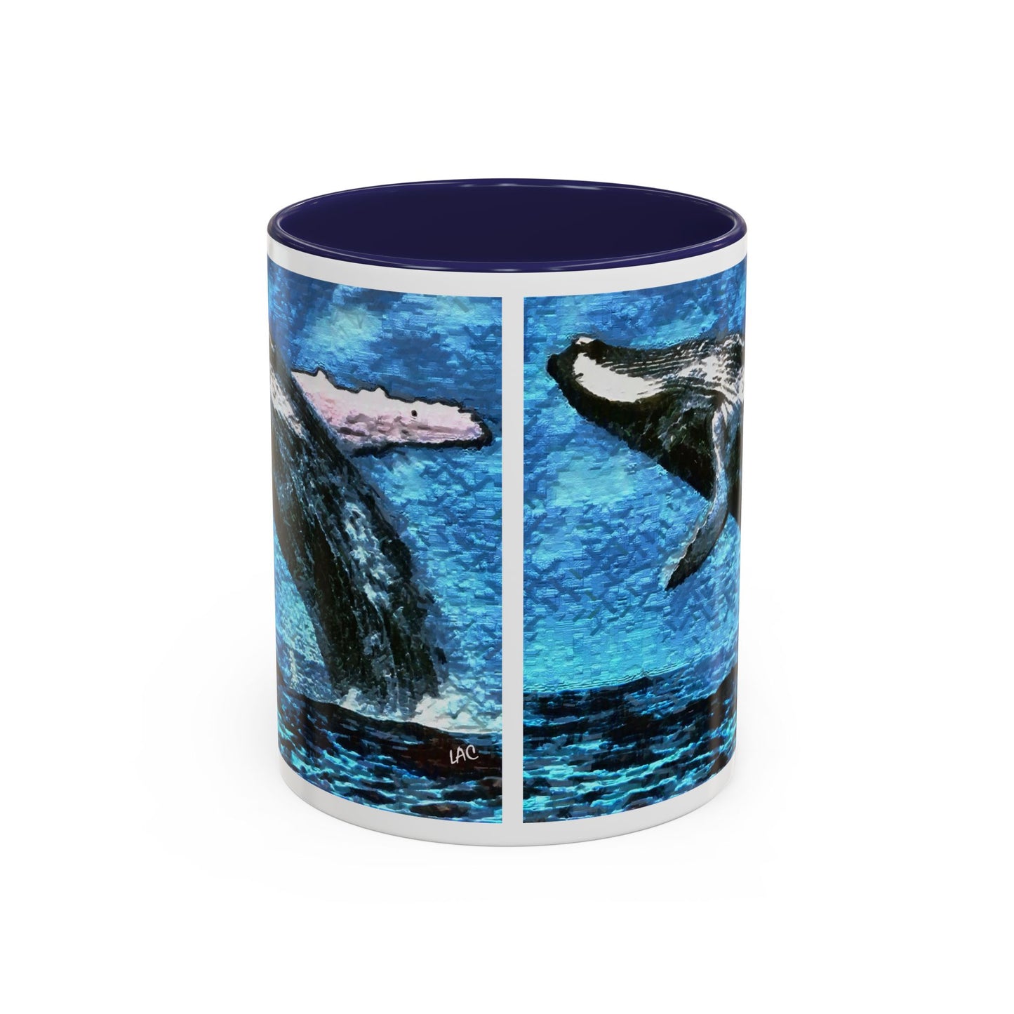 Humpback Whale Accent Coffee Mug, 11oz