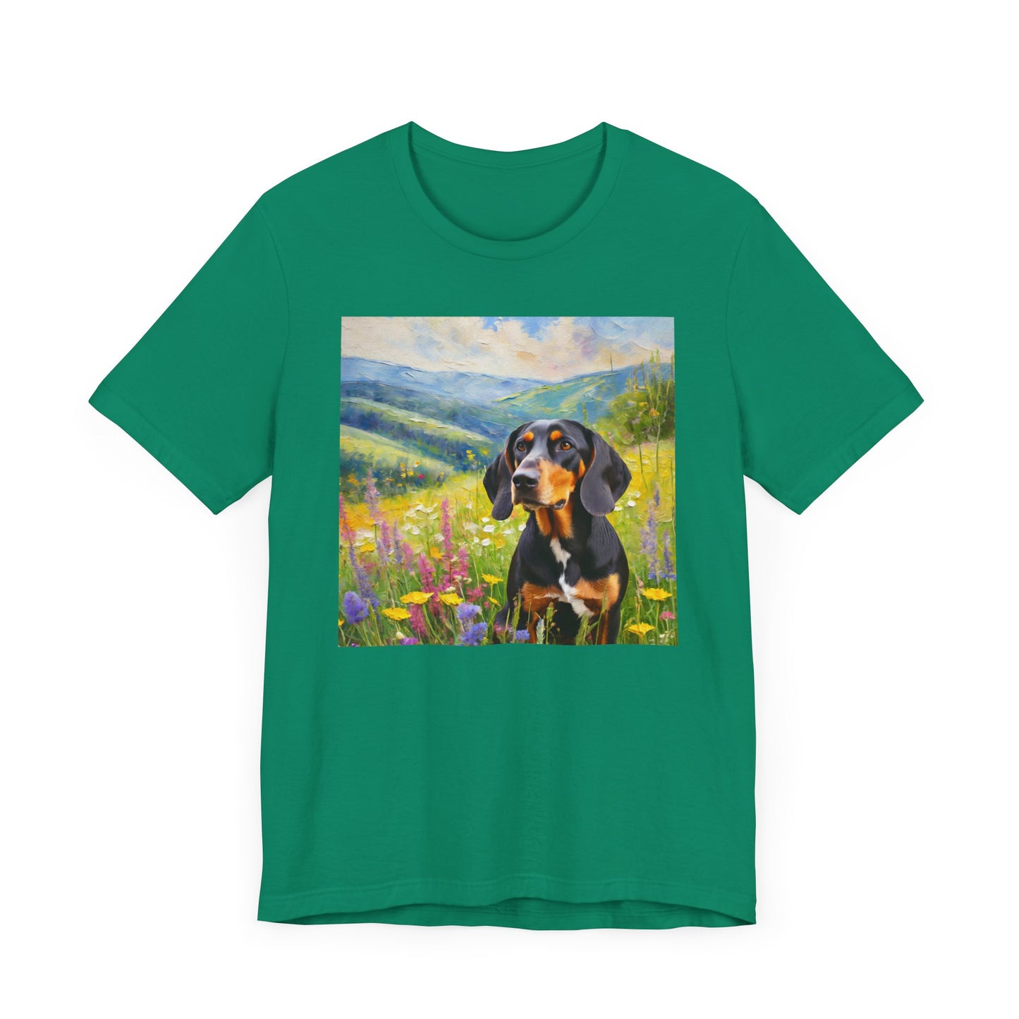 Black & Tan Coonhound Unisex Jersey Short Sleeve Tee