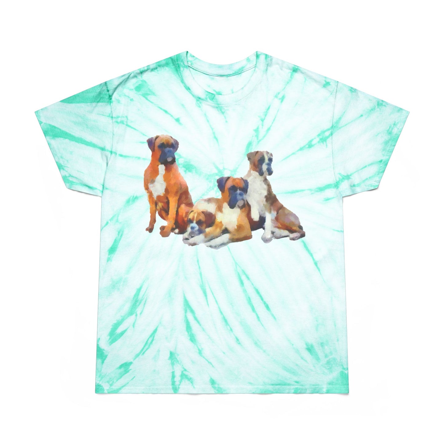 Boxer Quartet Unisex Cotton Tie-Dye Tee in Cyclone