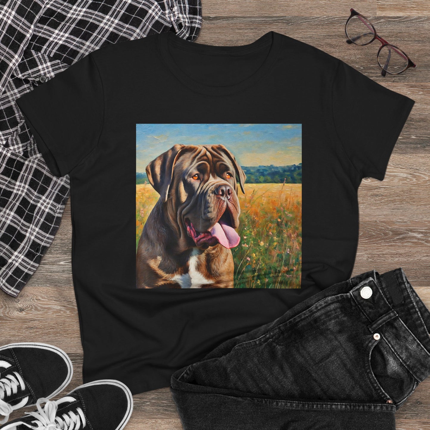 Neopolitan Mastiff Women's Midweight Cotton Tee