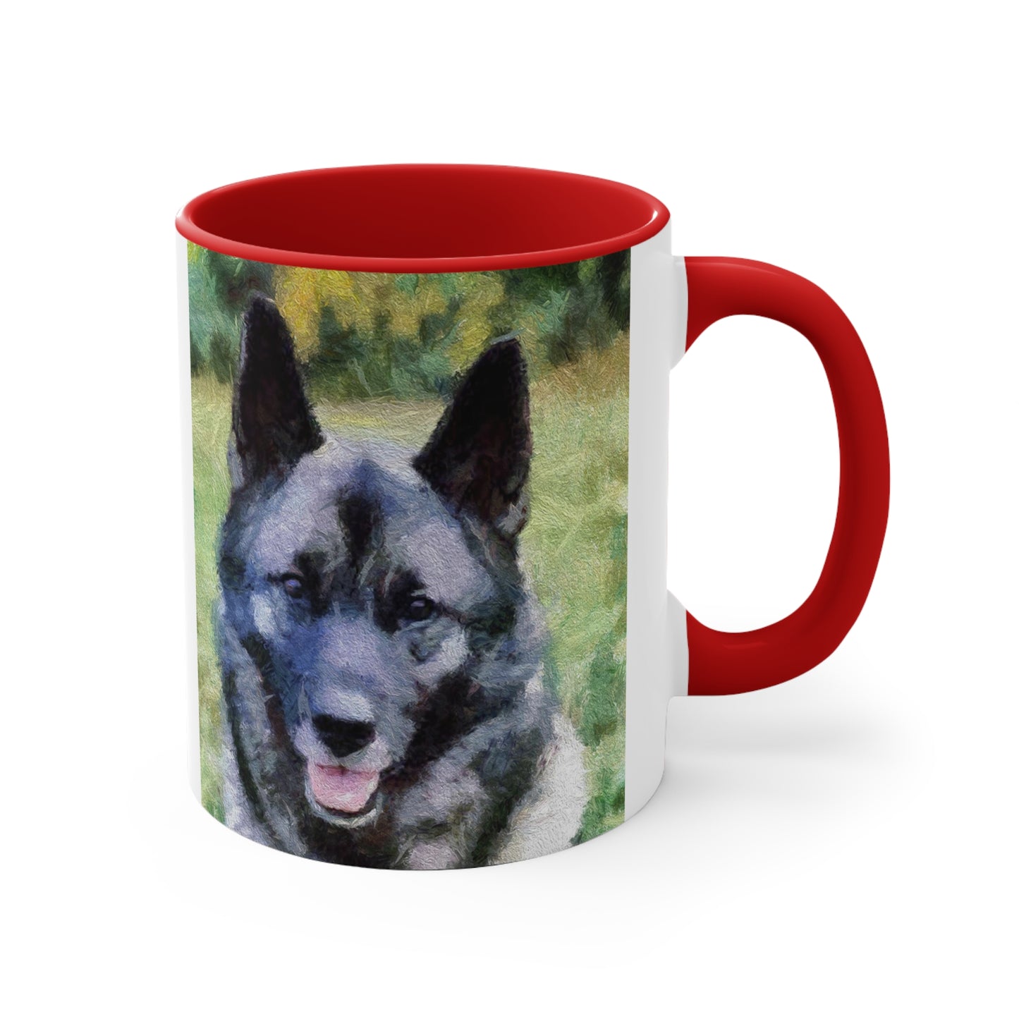 Norwegian Elkhound Accent Coffee Mug, 11oz