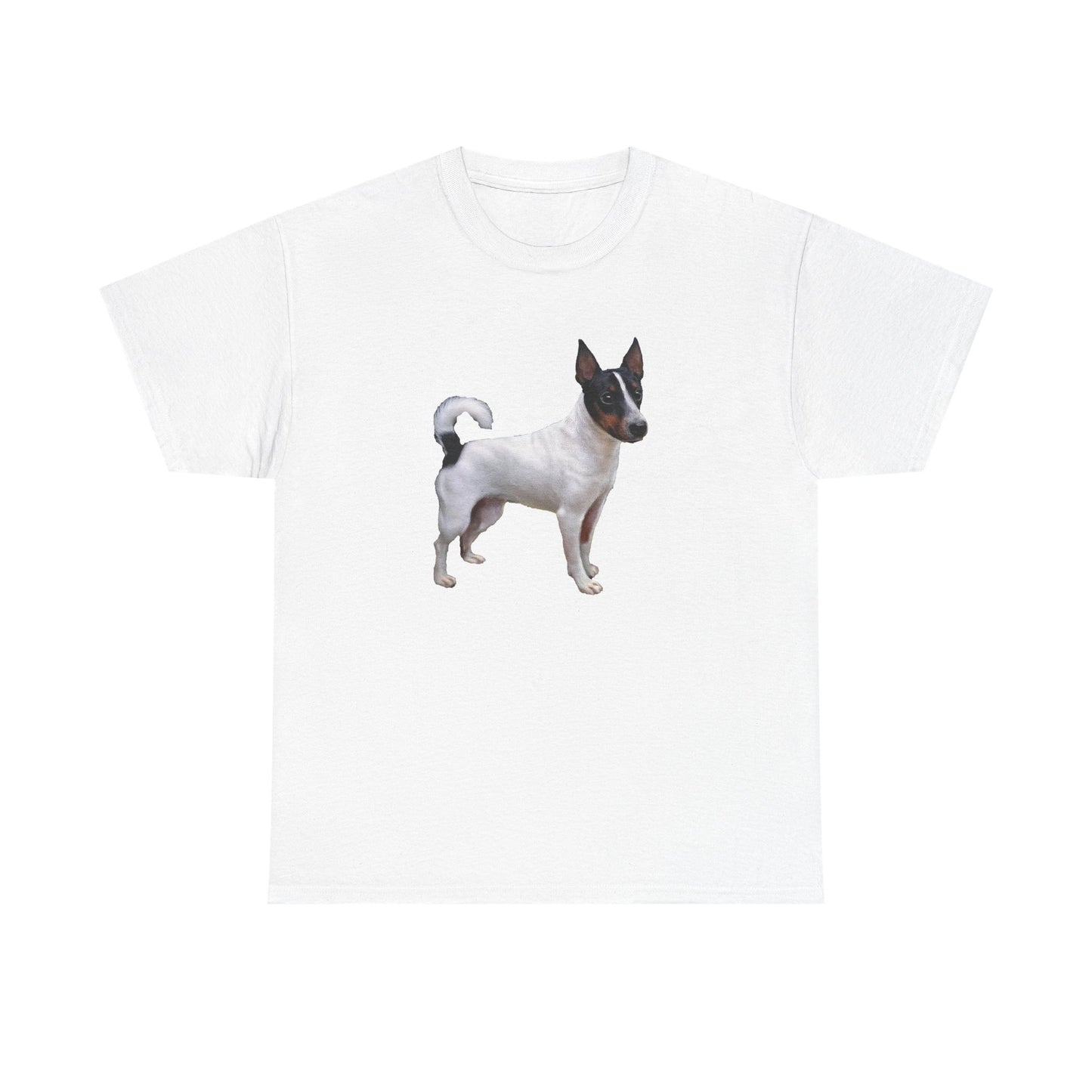 Japanese Terrier Cute Dog Unisex Heavy Cotton Tee for Animal Lovers