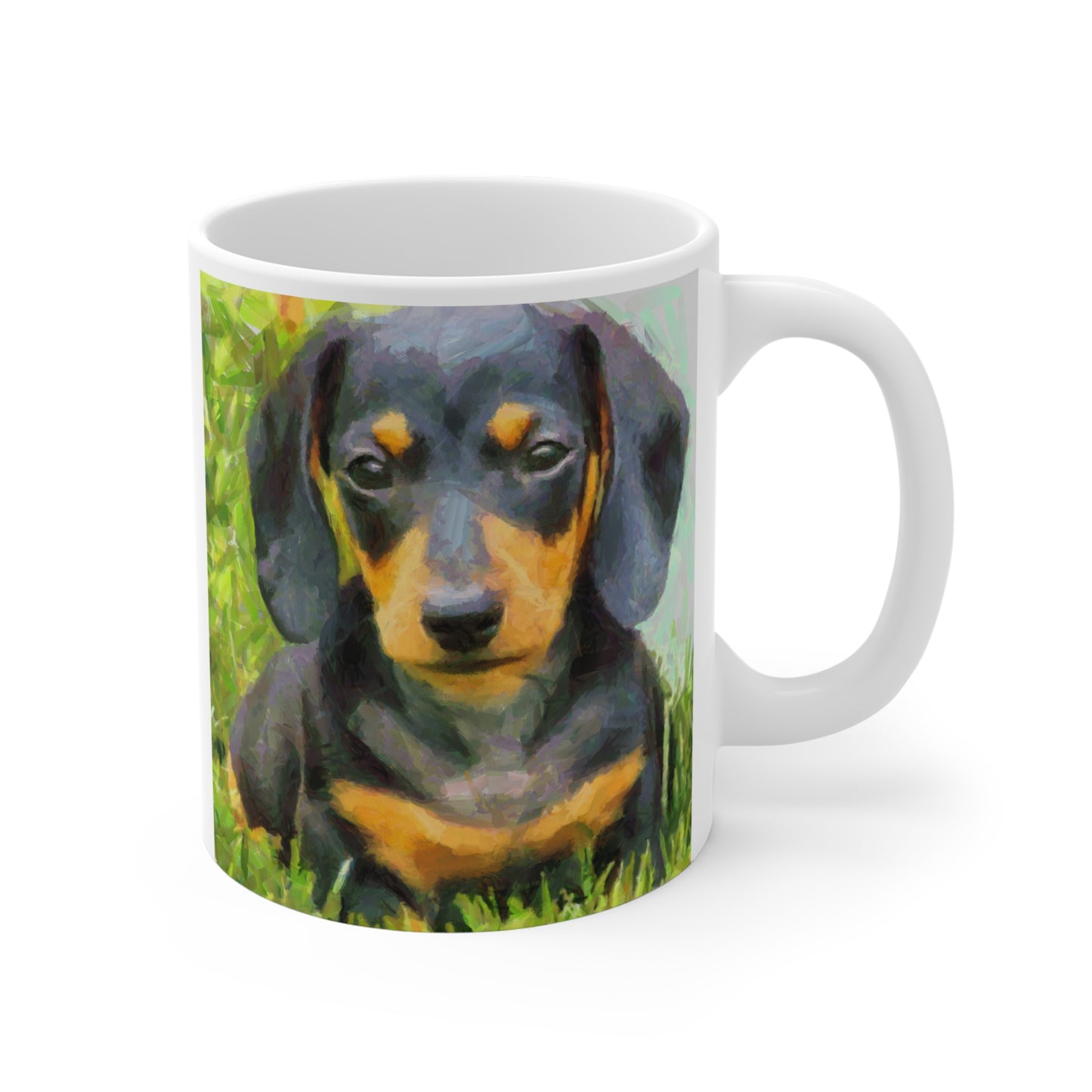 Delightful Dachshund 'Doxie #2' Ceramic Mug 11oz