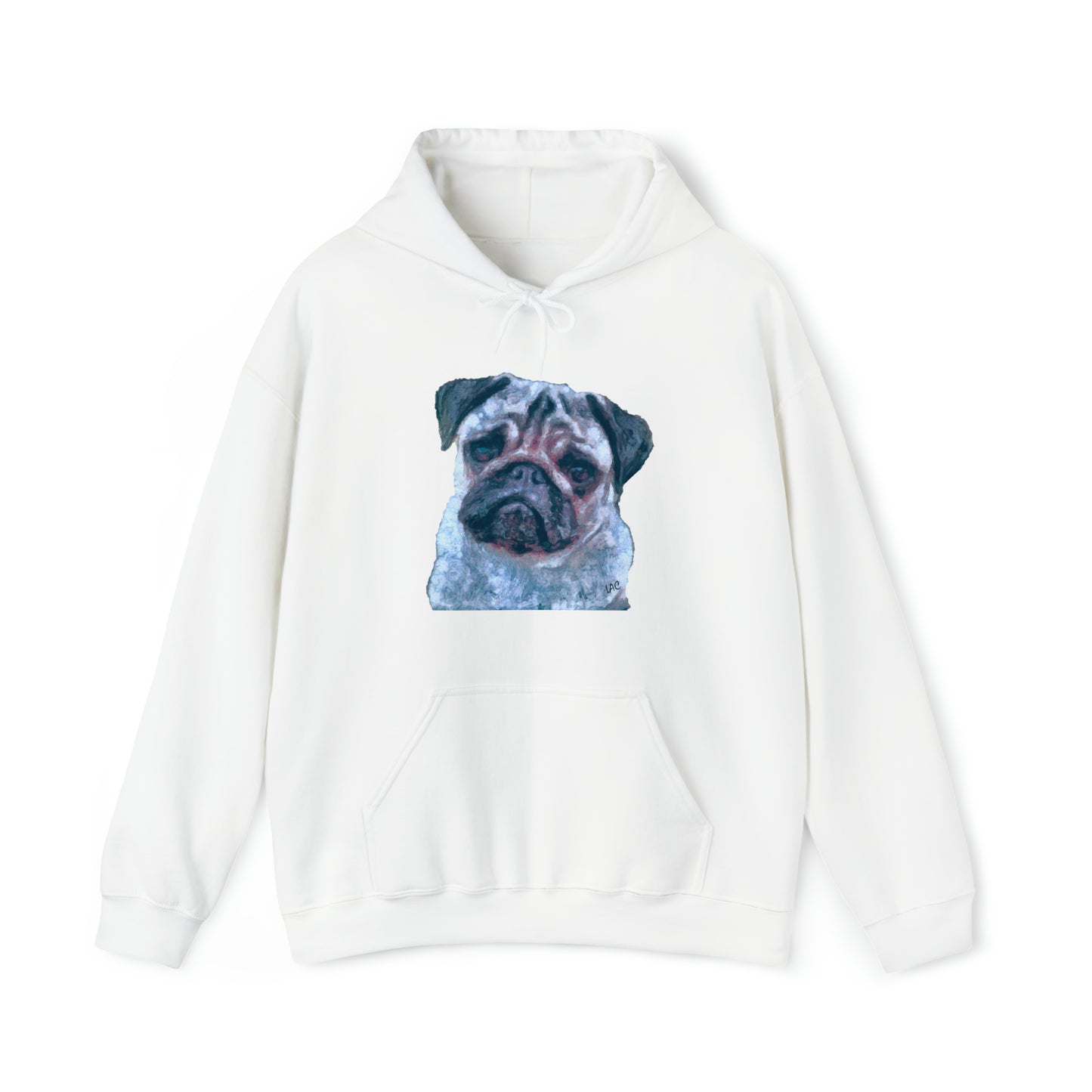 Pug 'Pompey' Unisex 50/50 Hoodie