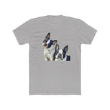 Skipper & Dee Dee Boston Terriers Men's Fitted Cotton Crew Tee