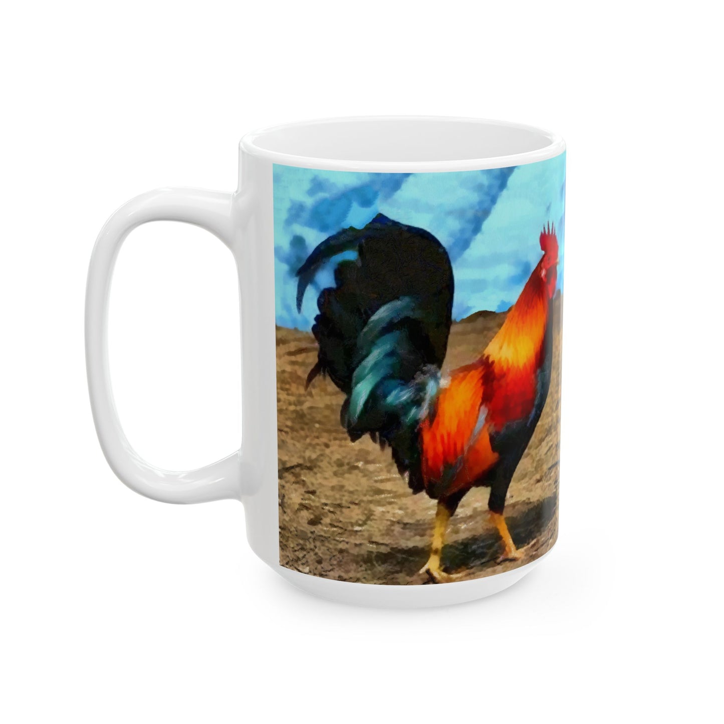 Rooster 'Silas' Ceramic Mug, 2 sizes