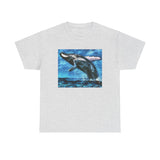 Elegant Humpback Whale Unisex Cotton T-Shirt