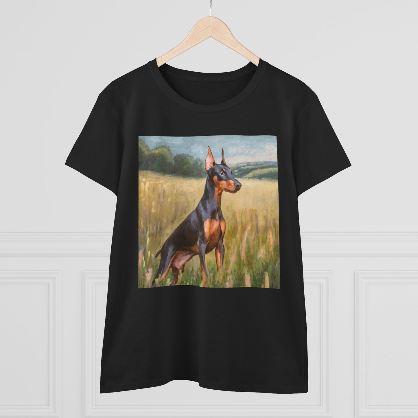 German Pinscher Women's Midweight Cotton Tee