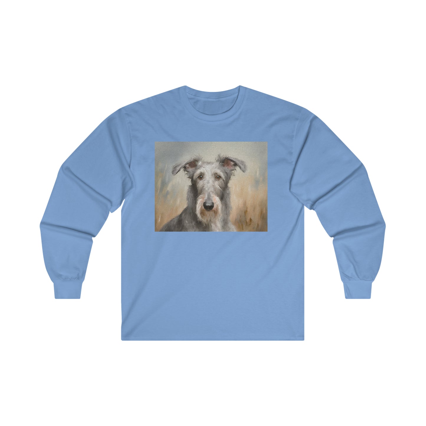 Scottish Deerhound Cotton Long Sleeve Tee