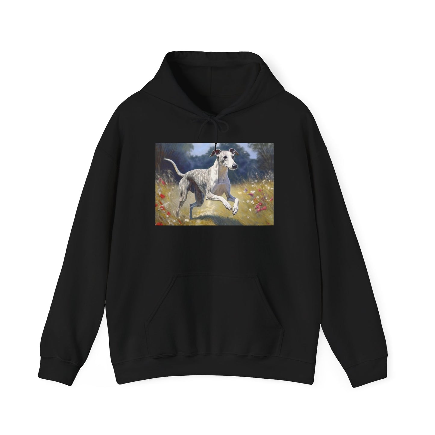 Whippet -- Unisex 50/50 Hooded Sweatshirt