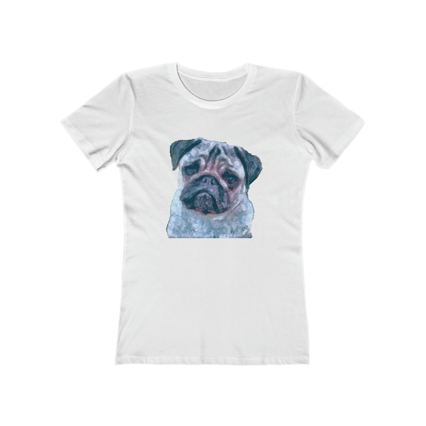 Pug 'Pompey' - Women's Slim Fit Ringspun Cotton T-Shirt