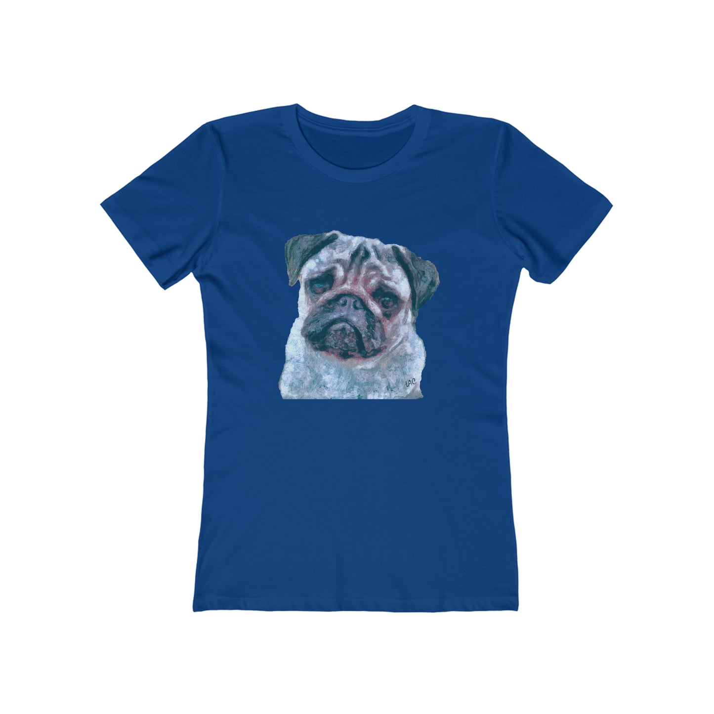 Pug 'Pompey' - Women's Slim Fit Ringspun Cotton T-Shirt
