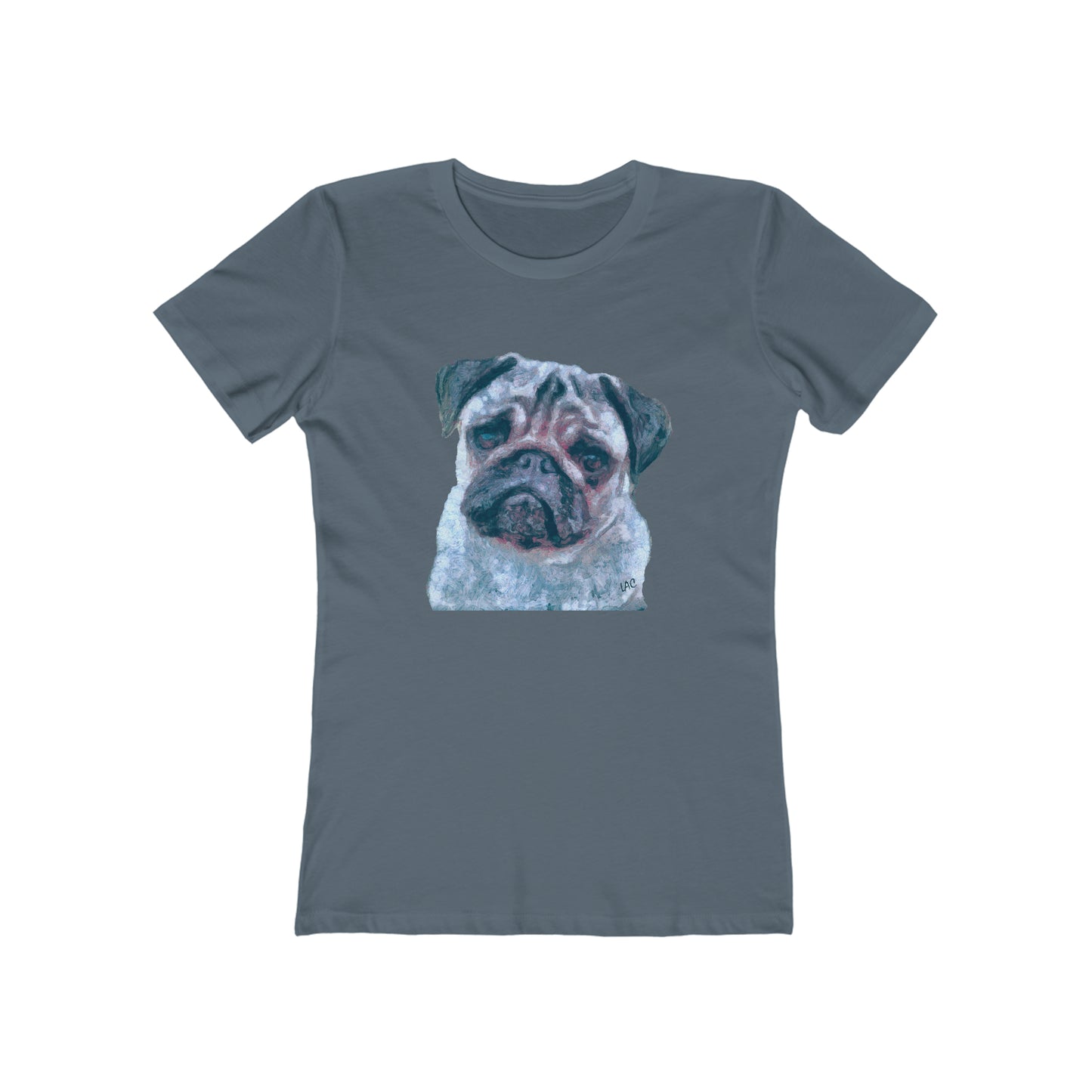 Pug 'Pompey' - Women's Slim Fit Ringspun Cotton T-Shirt