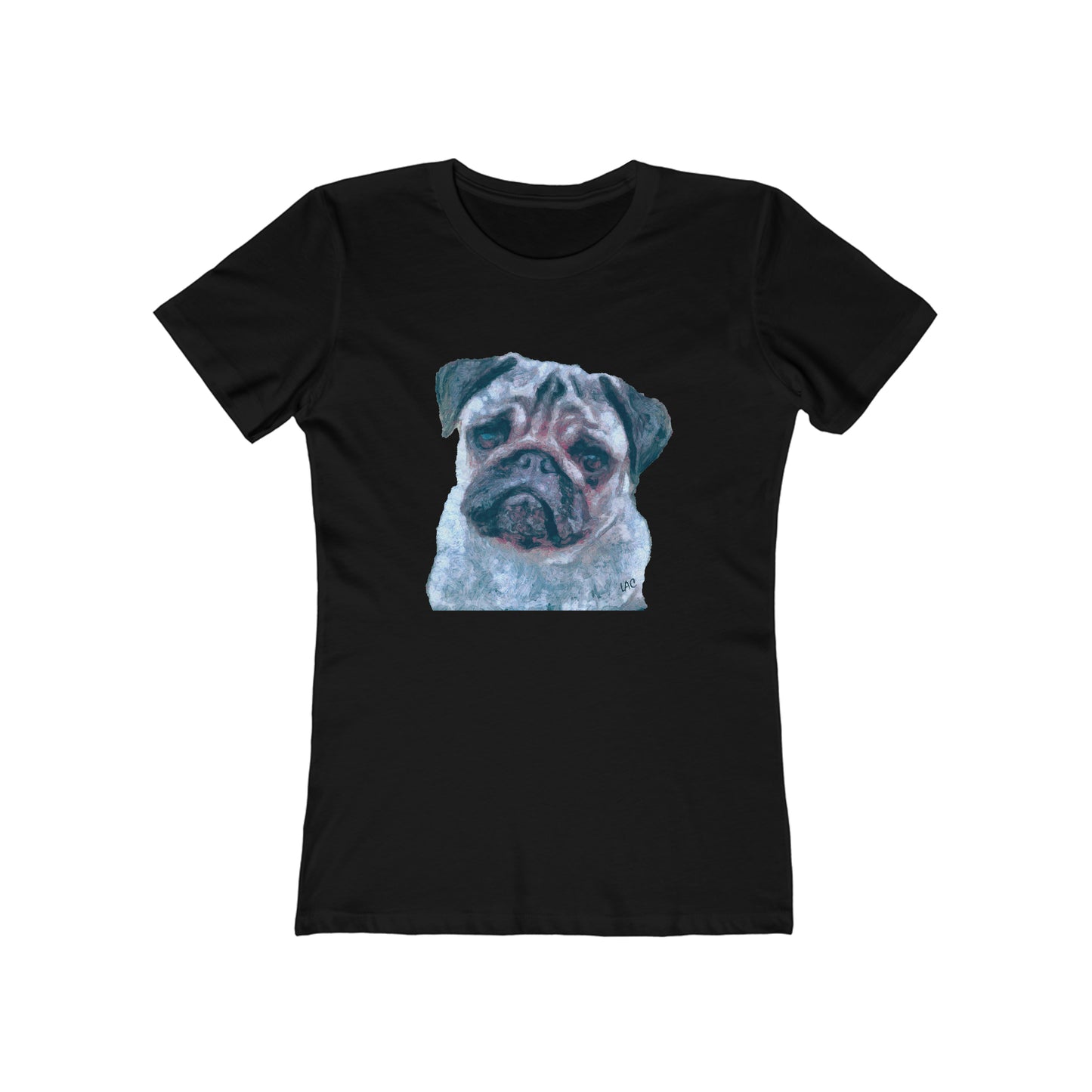 Pug 'Pompey' - Women's Slim Fit Ringspun Cotton T-Shirt