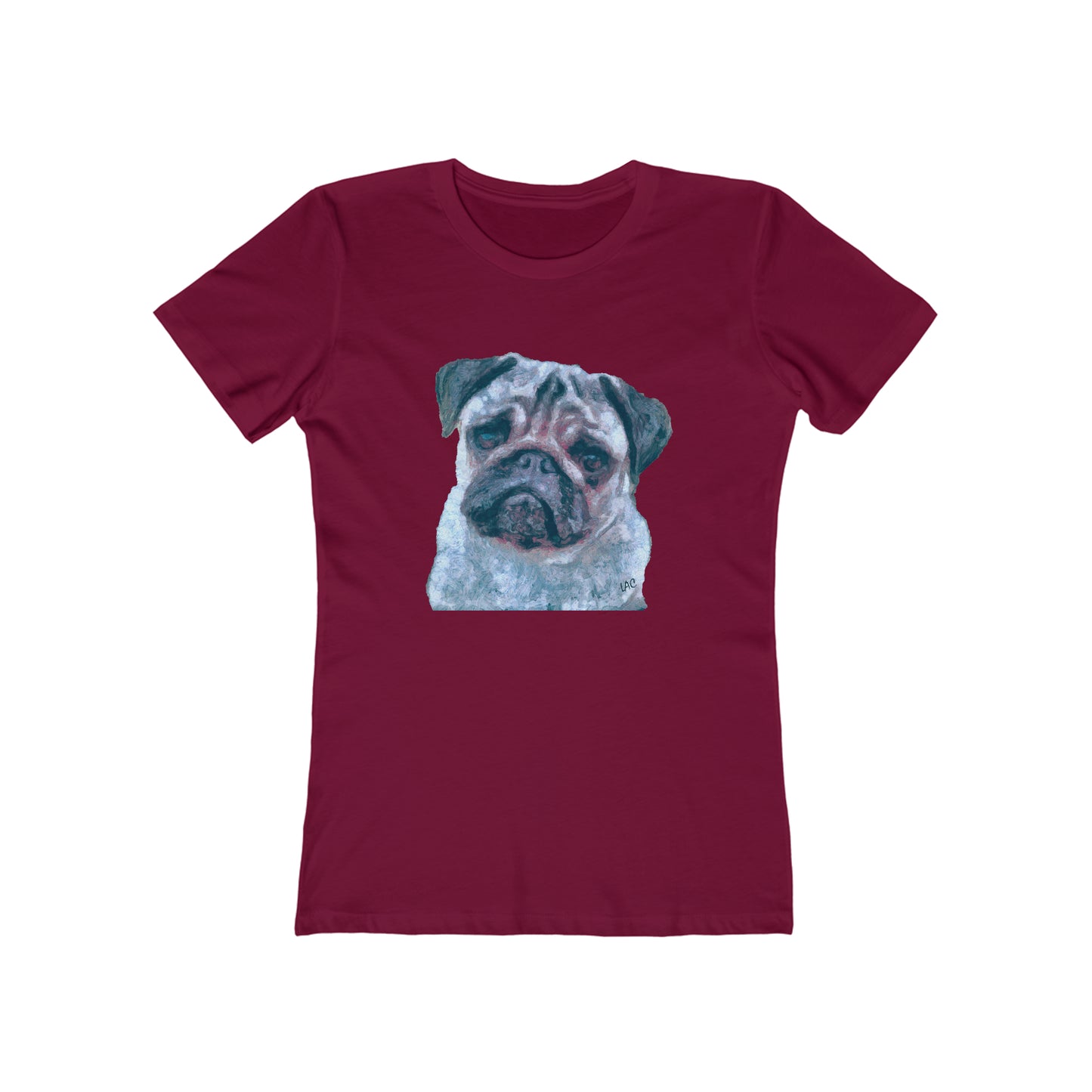 Pug 'Pompey' - Women's Slim Fit Ringspun Cotton T-Shirt