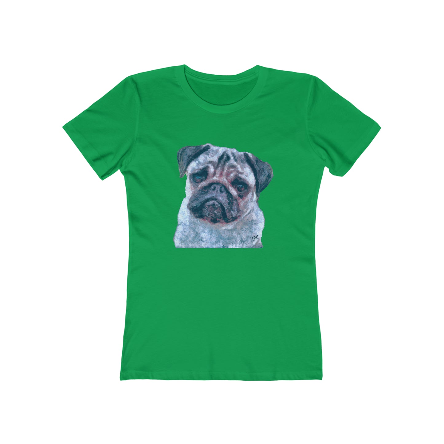 Pug 'Pompey' - Women's Slim Fit Ringspun Cotton T-Shirt