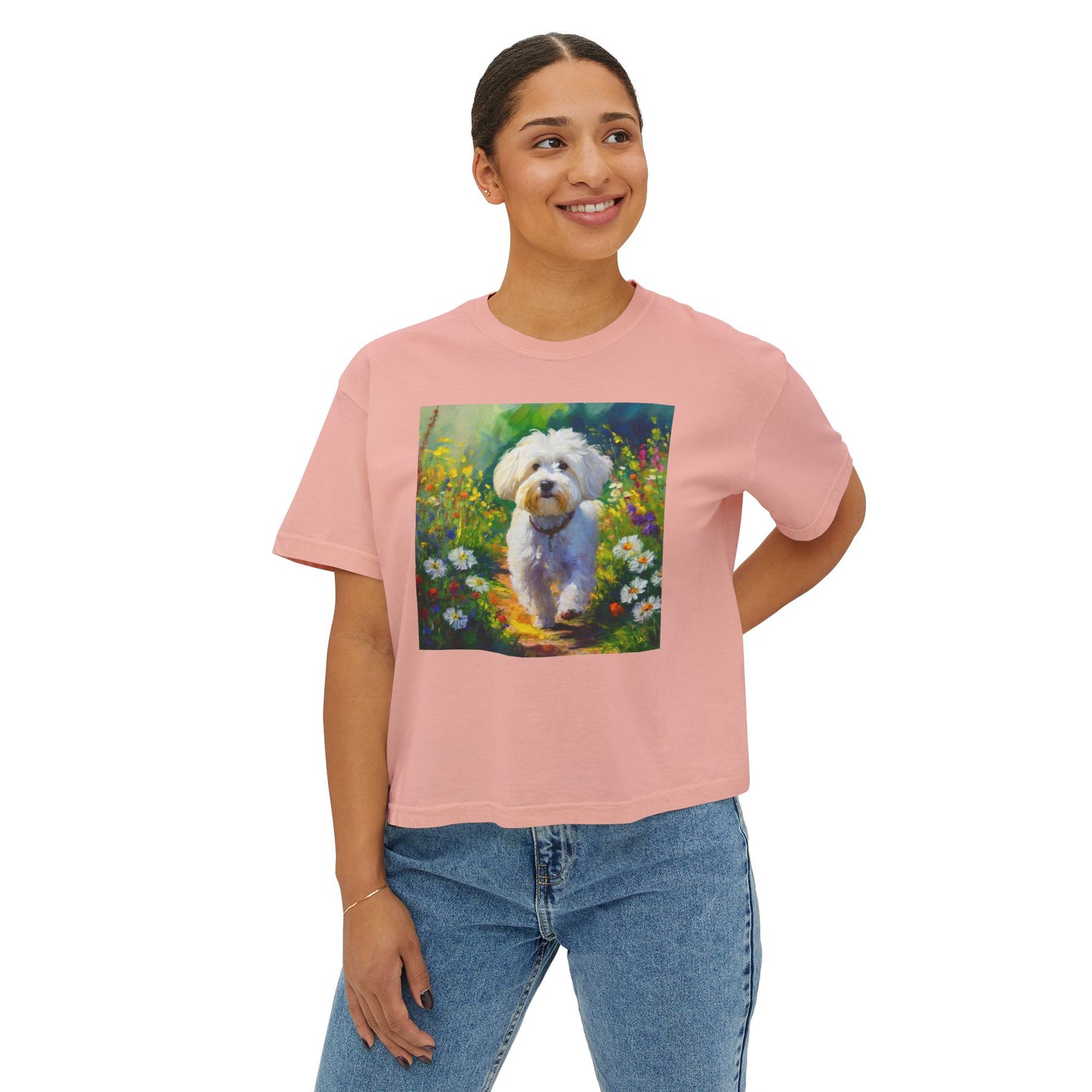 Bolognese Women's Oversized Boxy Tee