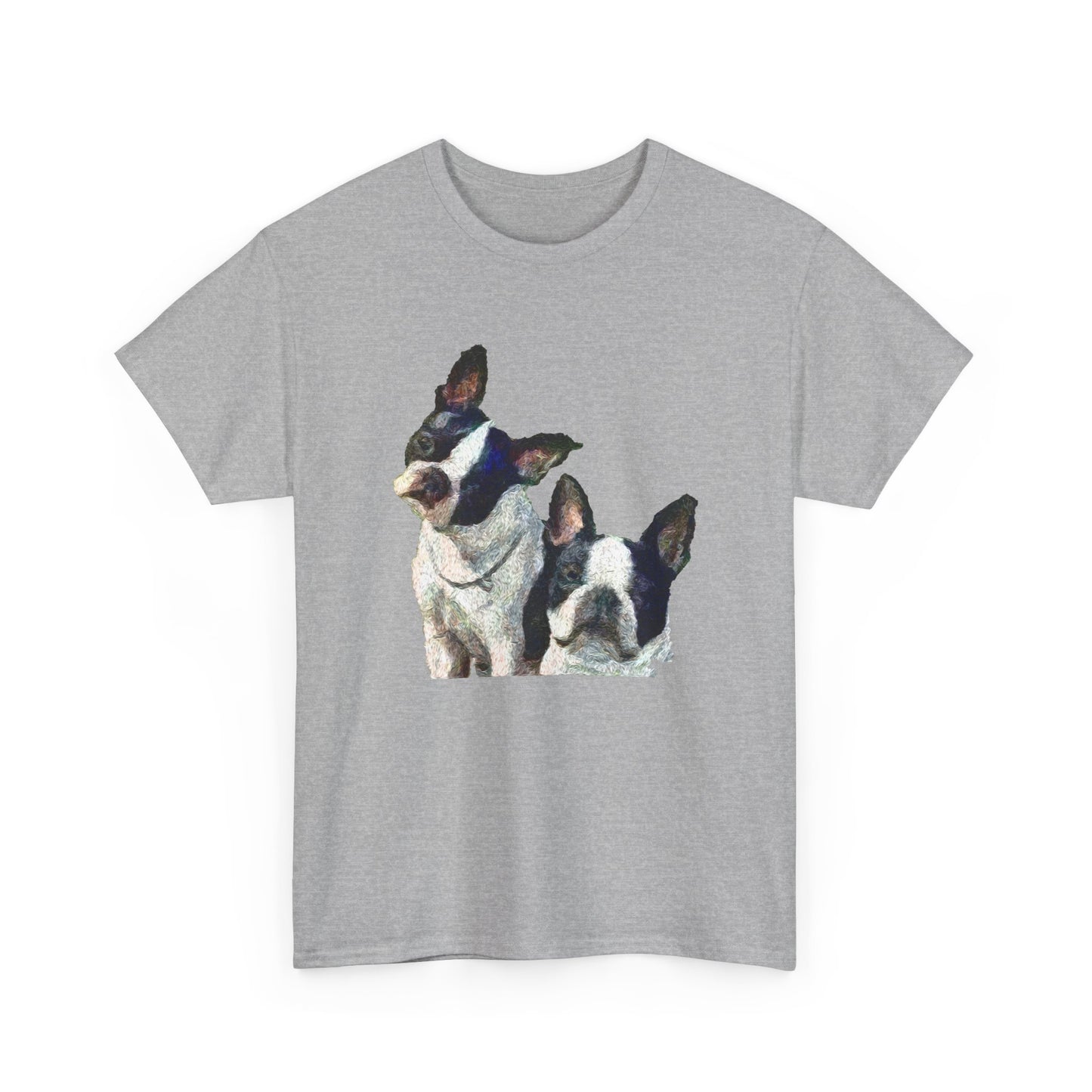Boston Terriers 'Skipper & Dee Dee' Unisex Heavy Cotton Tee