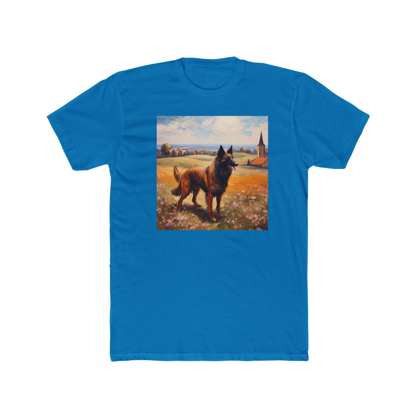 Belgian Tervuren – Men's Fitted Cotton Crew Tee