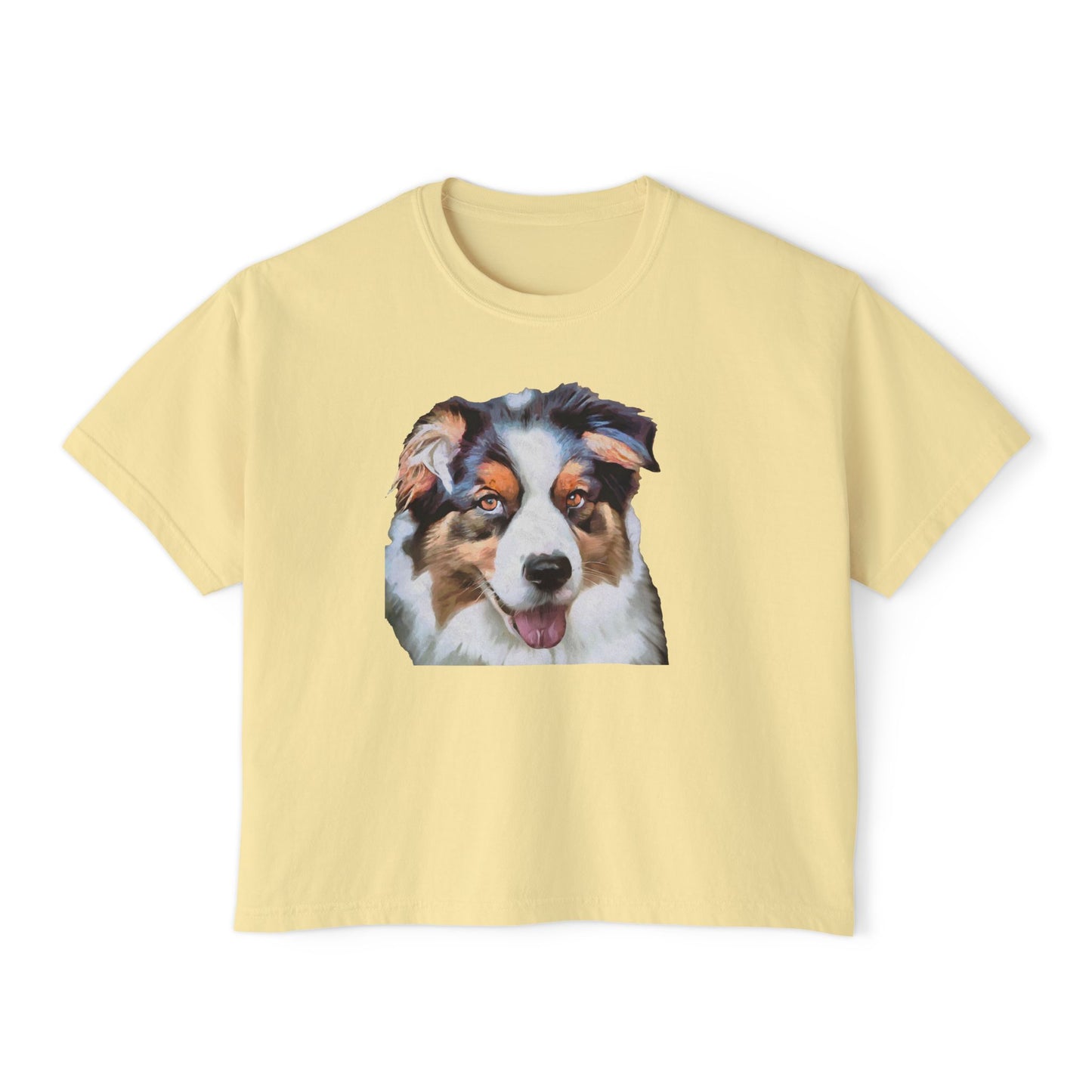 Australian Shepherd #2 - Women's Oversized Boxy Tee