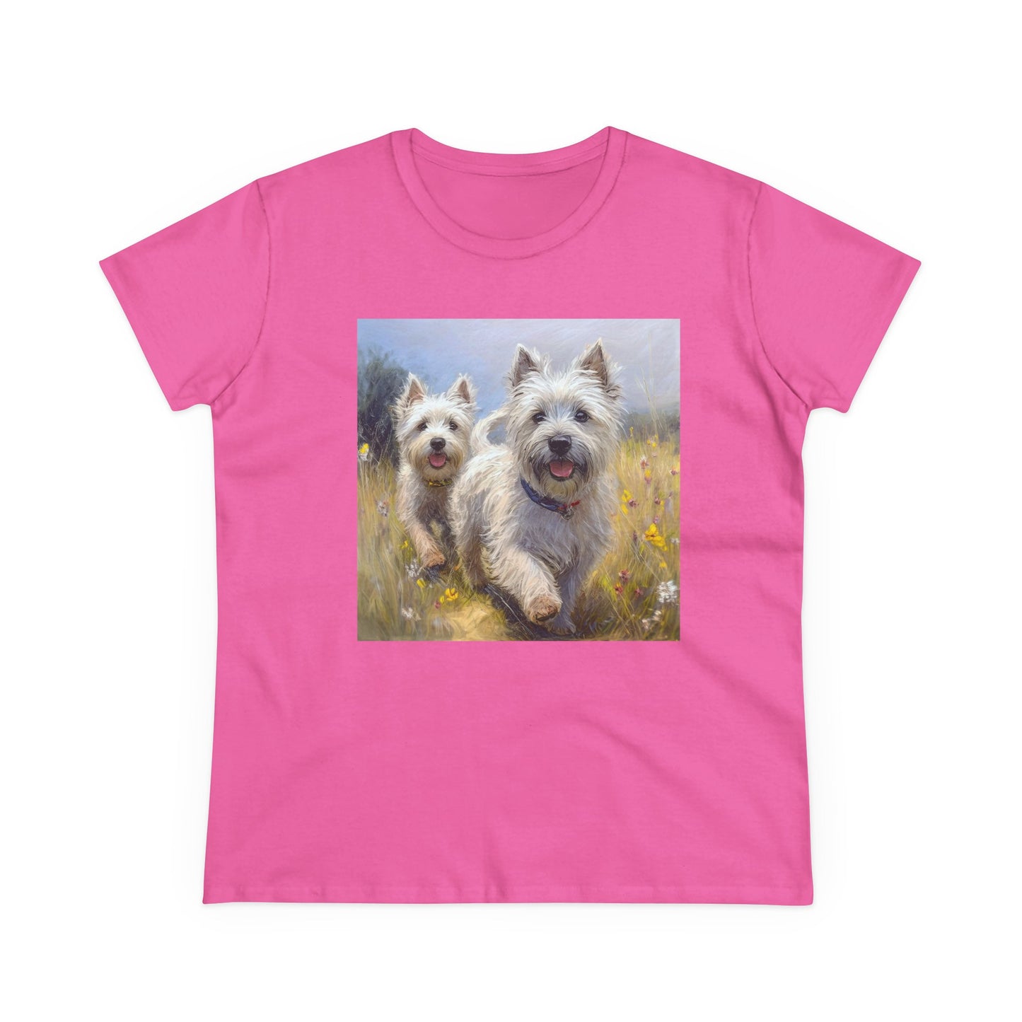 Cairn Terriers - Women's Midweight Cotton Tee