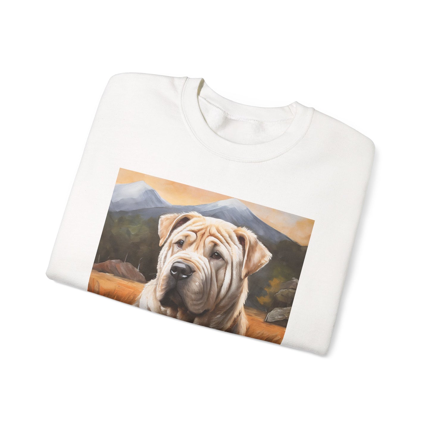 Chinese Shar-Pei Unisex 50/50 Crewneck Sweatshirt