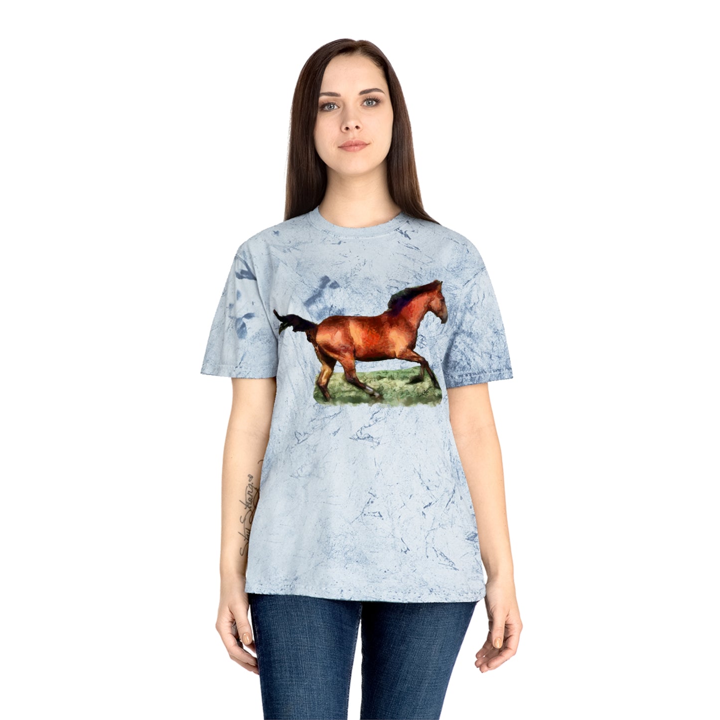 Horse 'Sam' Unisex Cotton Color Blast T-Shirt