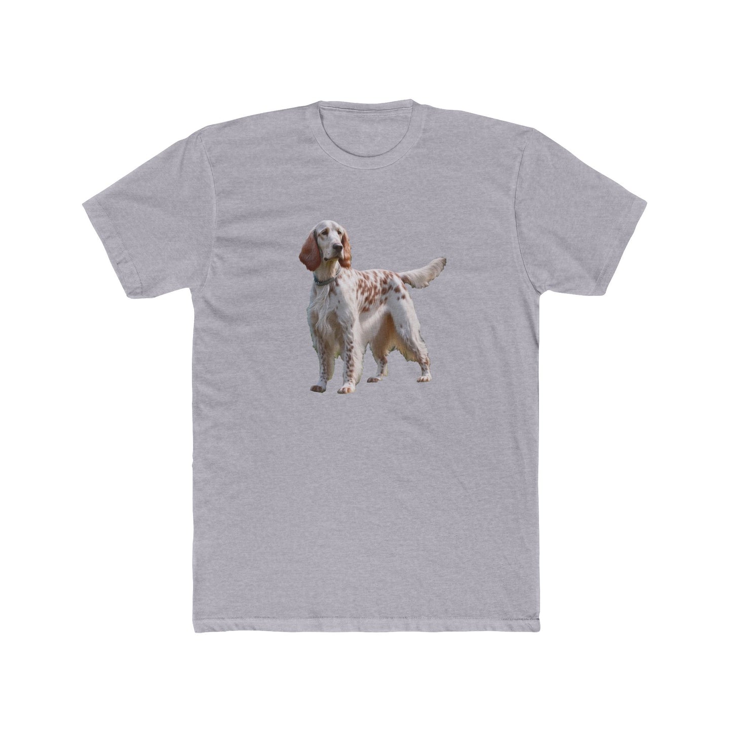 English Setter #4 - Men's Fitted Cotton Crew Tee