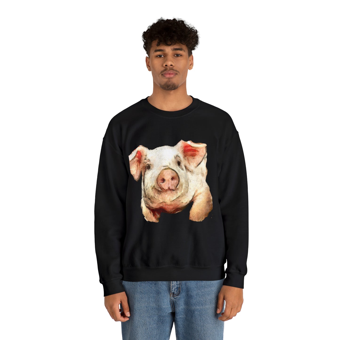 Pig 'Petunia' Unisex 50/50 Crewneck Sweatshirt