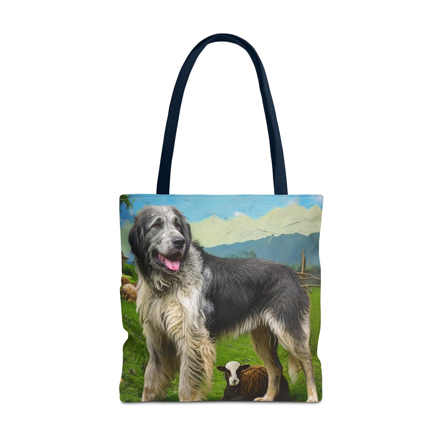 Romanian Carpathian Shepherd Polyester Tote Bag (AOP)