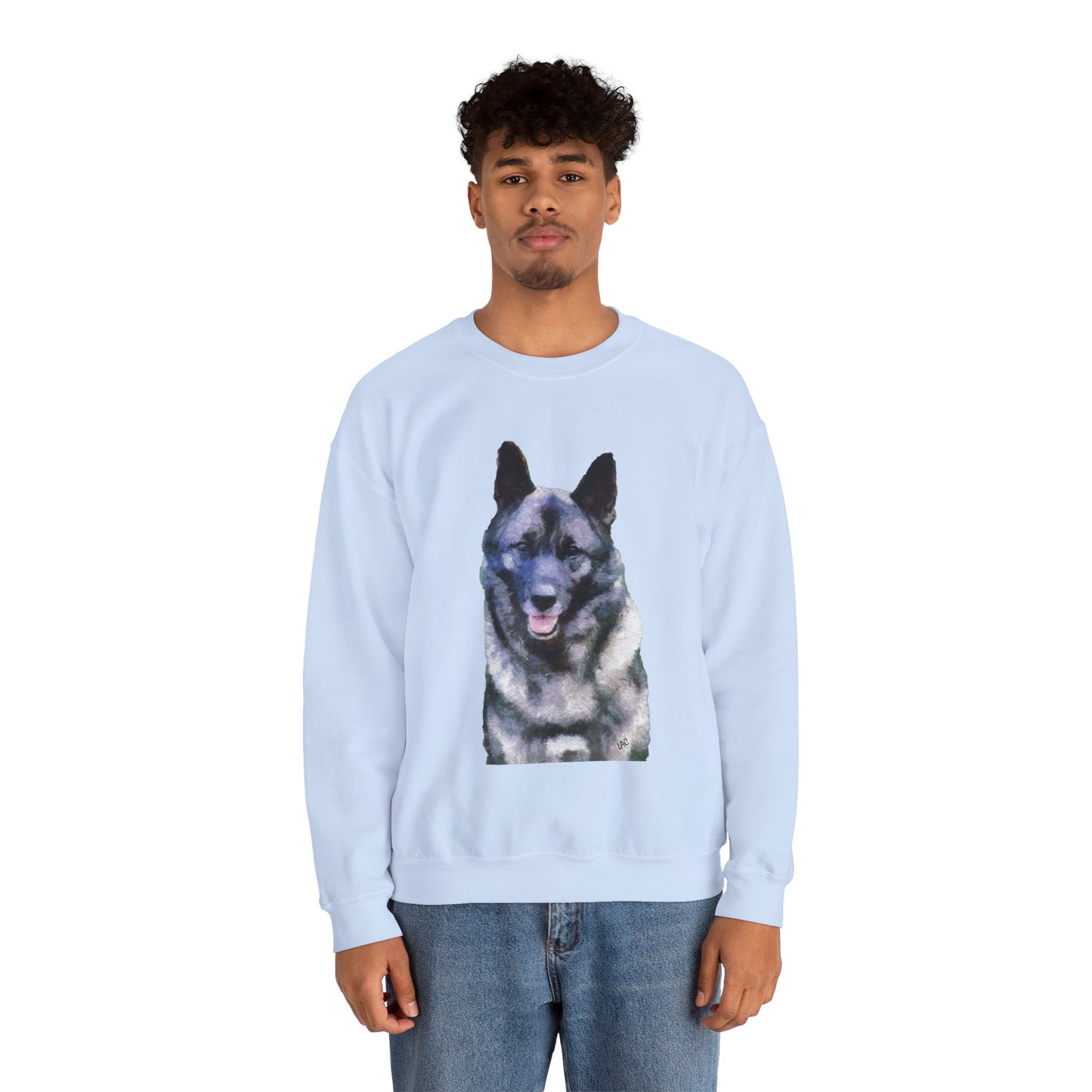 Norwegian Elkhound - Unisex 50/50 Crewneck Sweatshirt