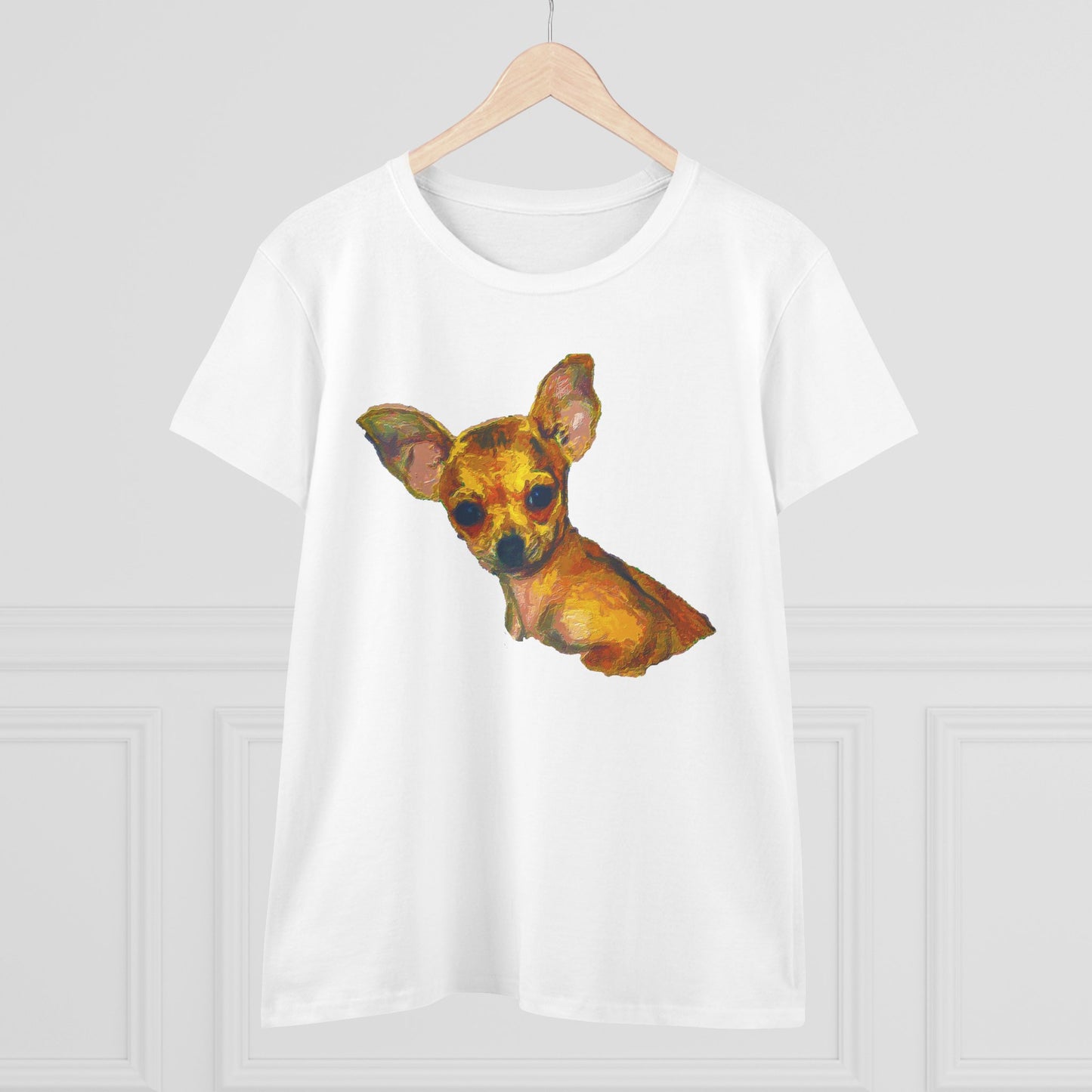 Chihuahua 'Belle' Women's Midweight Cotton Tee
