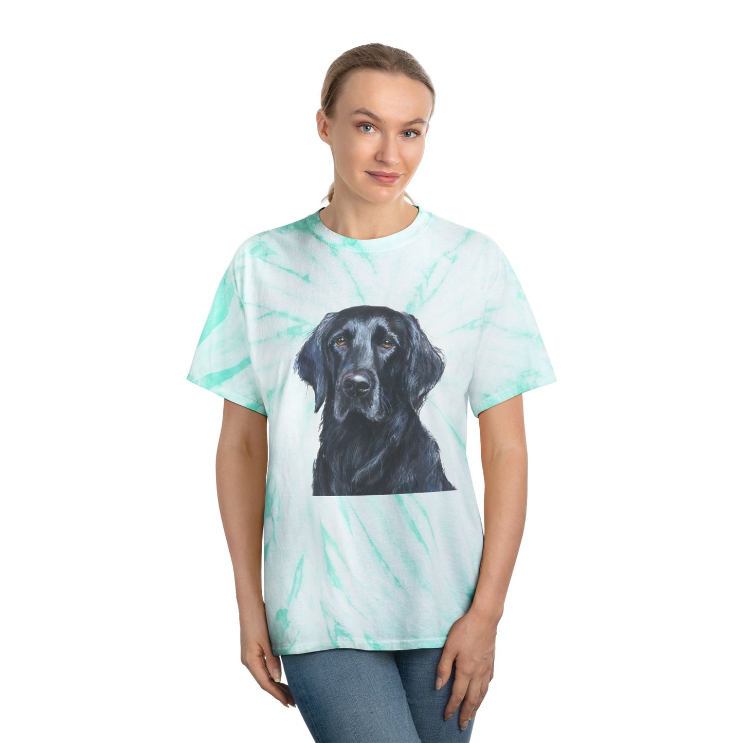 Flat-Coated Retriever Classic Tie-Dye Tee, Cyclone