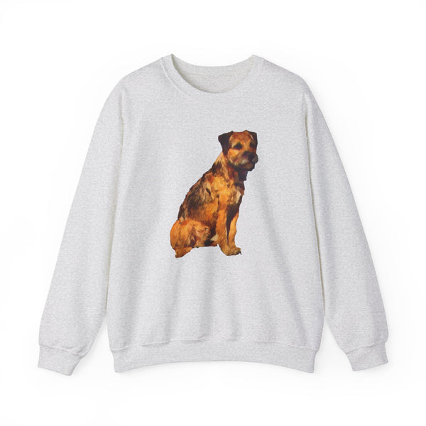 'Andrew' Border Terrier 50/50 Crewneck Sweatshirt