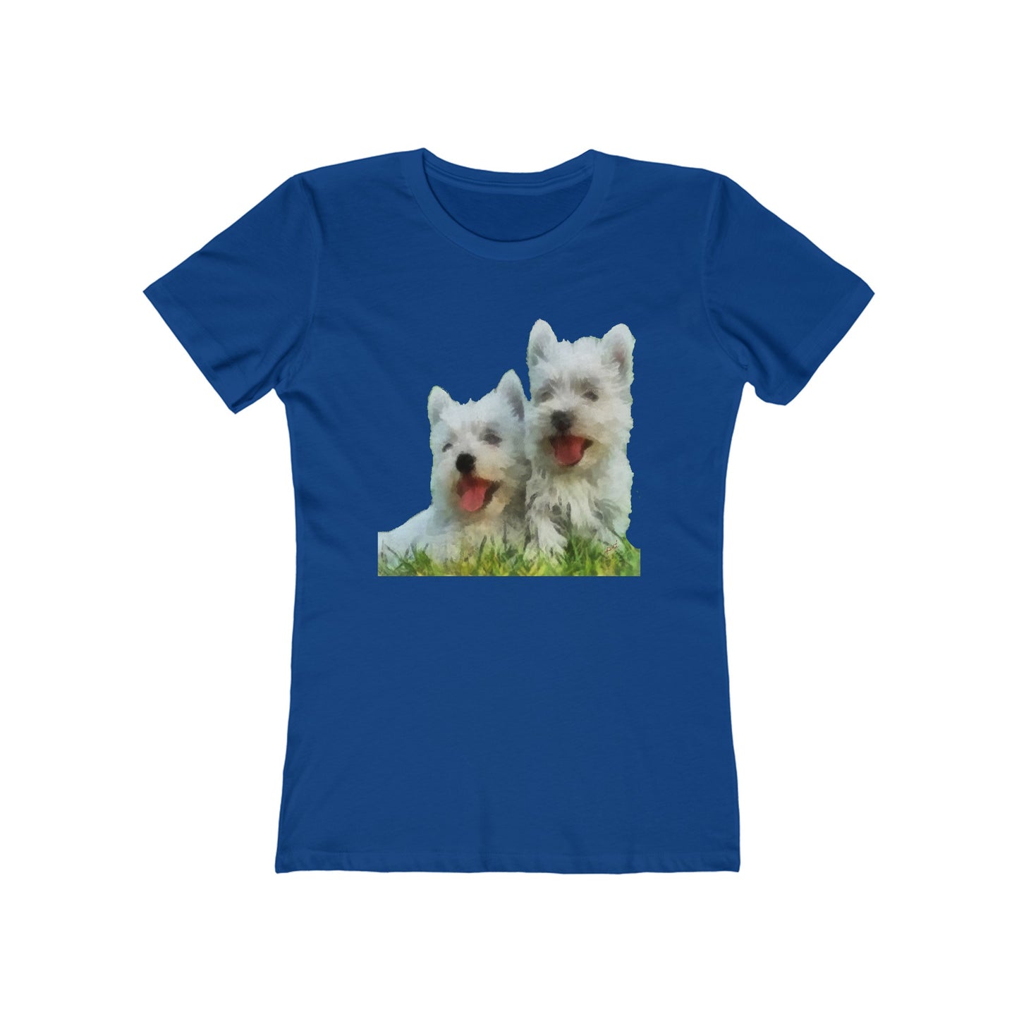 West Highland Terrier Women's Slim Fit Ringspun Cotton T-Shirt
