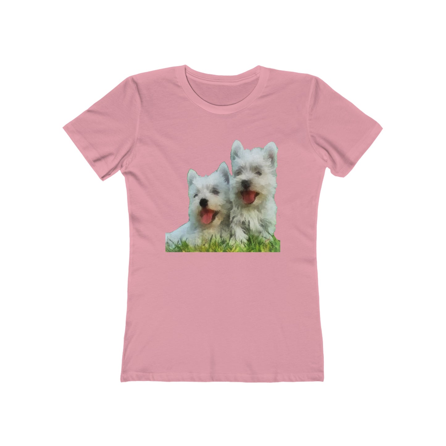 West Highland Terrier Women's Slim Fit Ringspun Cotton T-Shirt