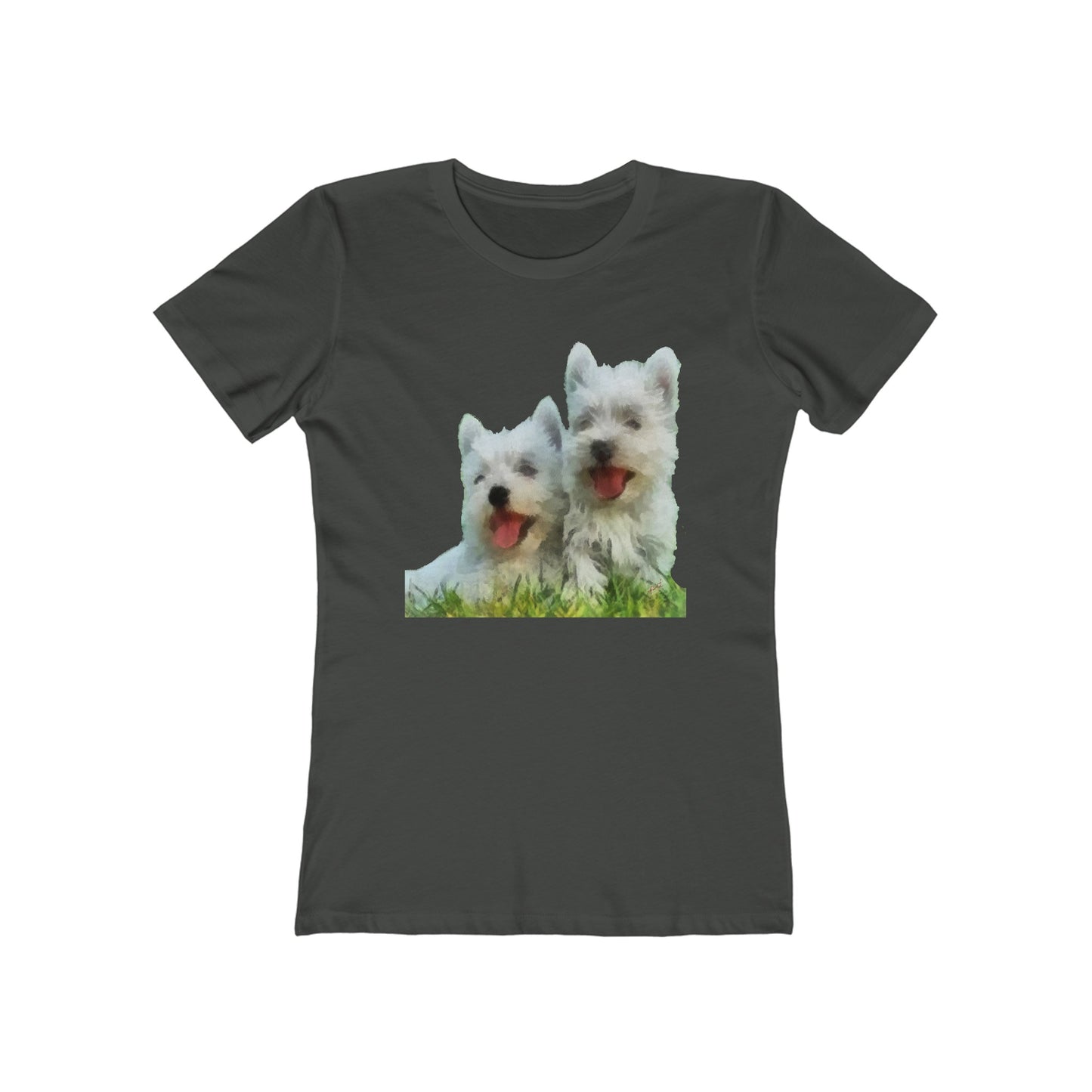 West Highland Terrier Women's Slim Fit Ringspun Cotton T-Shirt