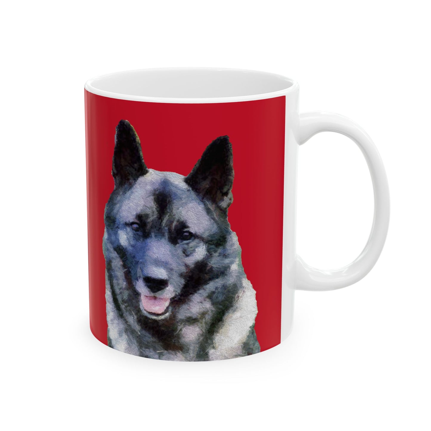 Norwegian Elkhound - Ceramic Mug 11oz