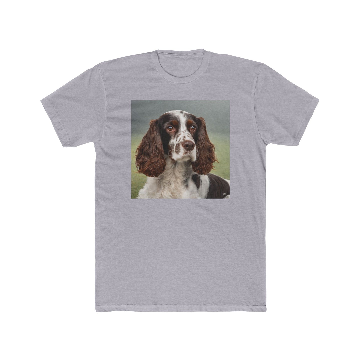 French Spaniel #2 - Men's Fitted Cotton Crew Tee