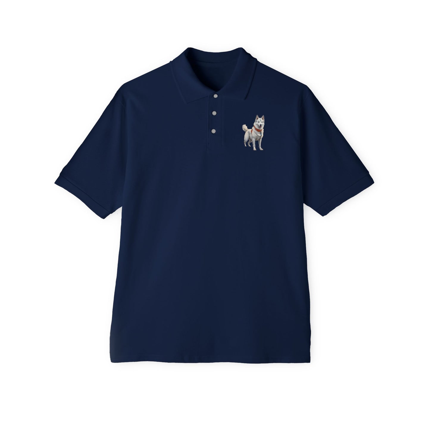 Yakutian Laika - Men's Piqué Polo Shirt