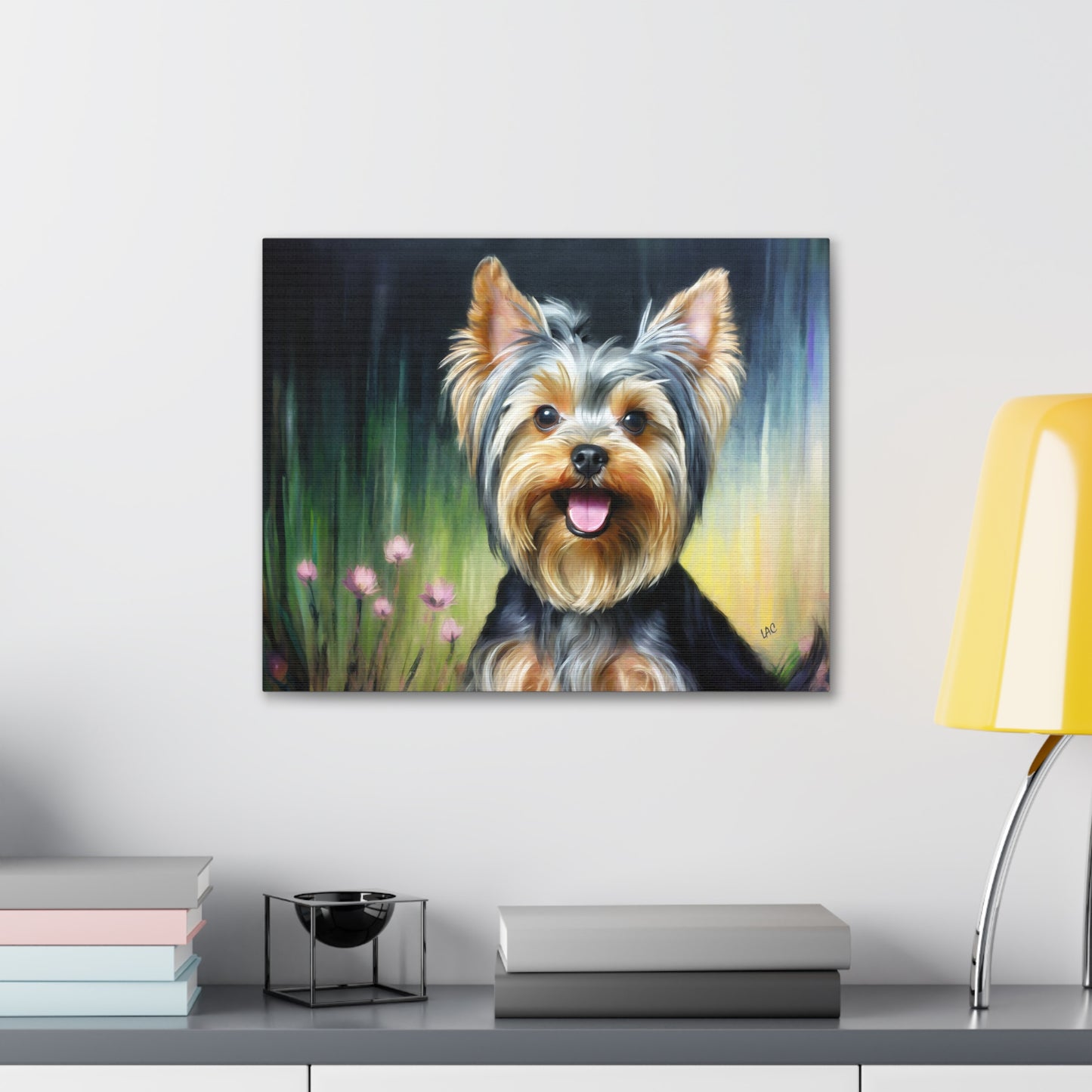 Yorkie #3 - Yorkshire Terrier - Canvas Gallery Wraps 20 x 16 Inches
