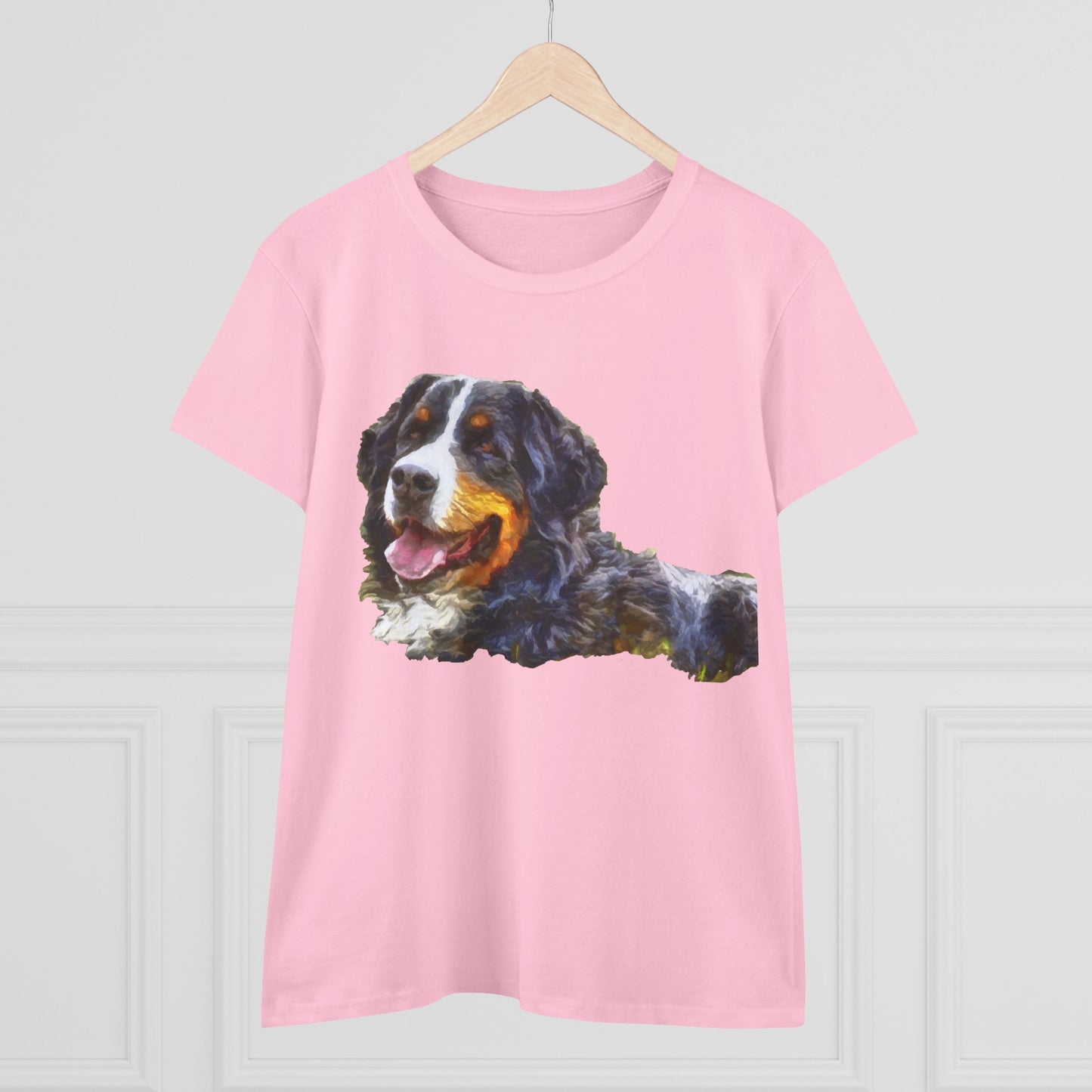 Bernese Mountain Dog Women's Midweight Cotton Tee