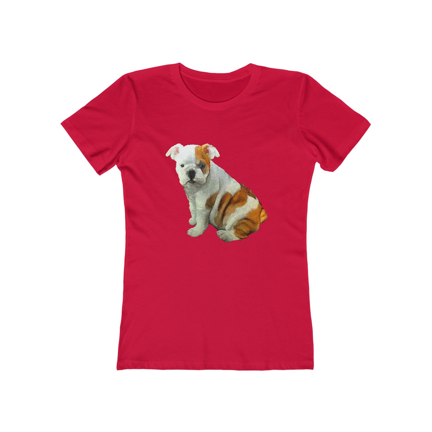 Bulldog 'Bugsy' Women's Ringspun Cotton T-Shirt