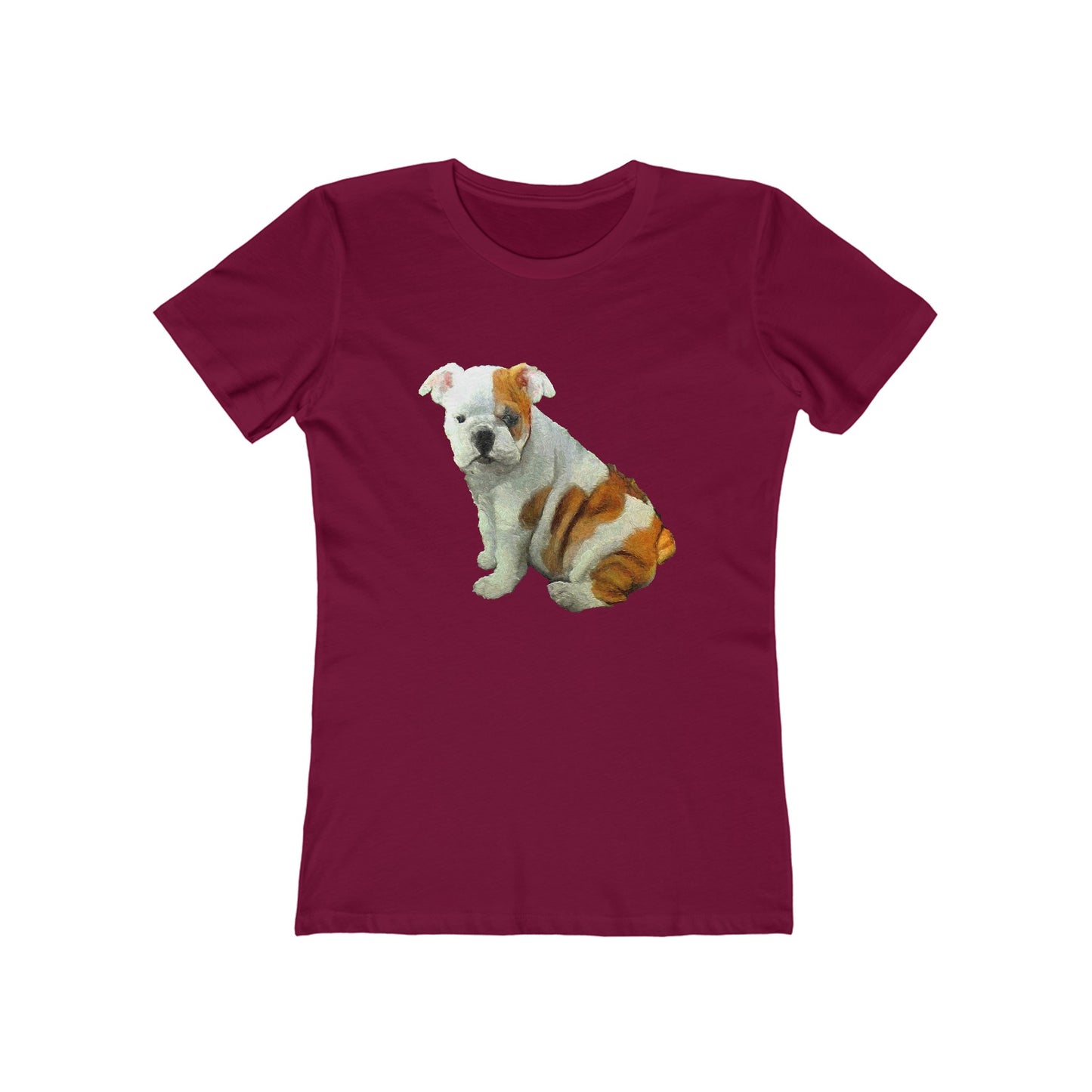 Bulldog 'Bugsy' Women's Ringspun Cotton T-Shirt