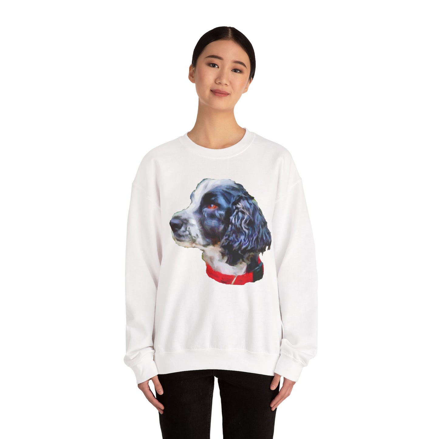 English Cocker Spaniel 'Tango' Unisex 50/50 Crewneck Sweatshirt
