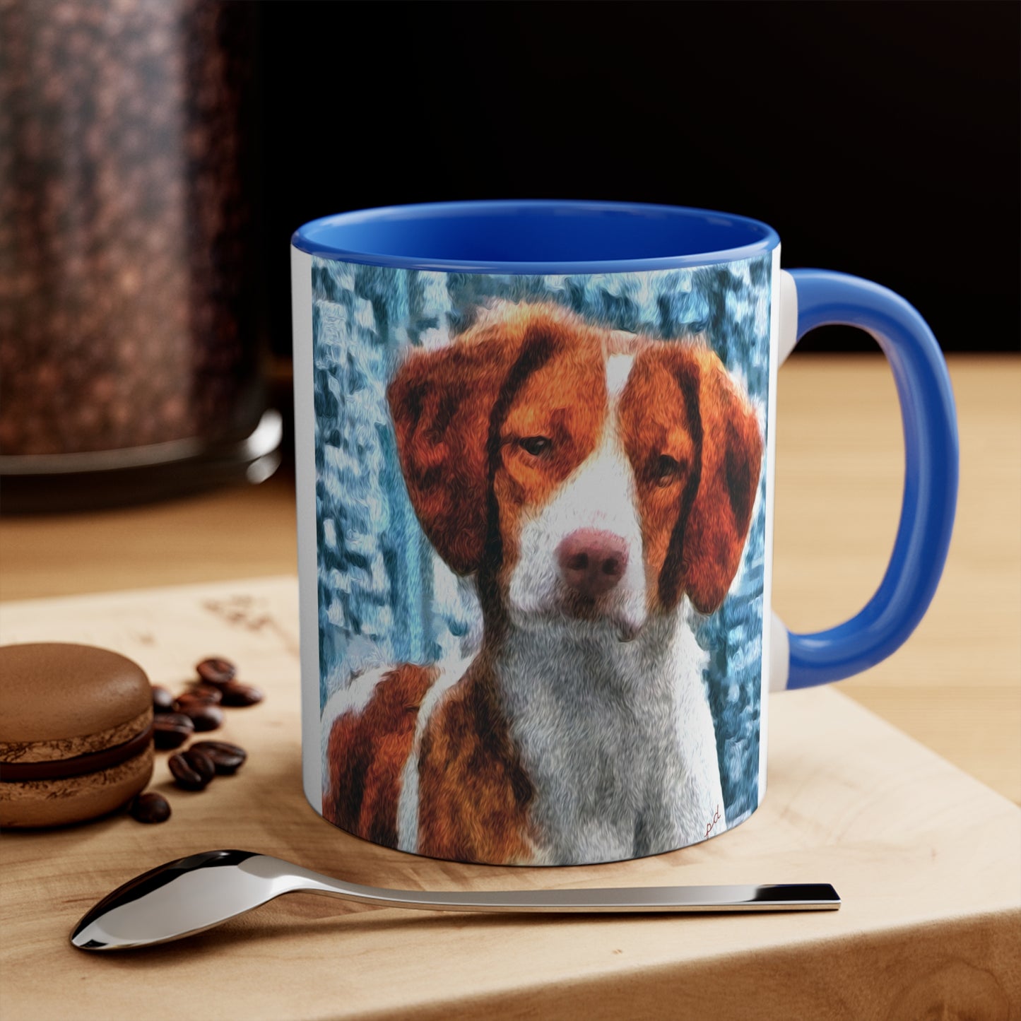 Brittany Spaniel 'Gunner' Accent Coffee Mug: A Taste of Elegance