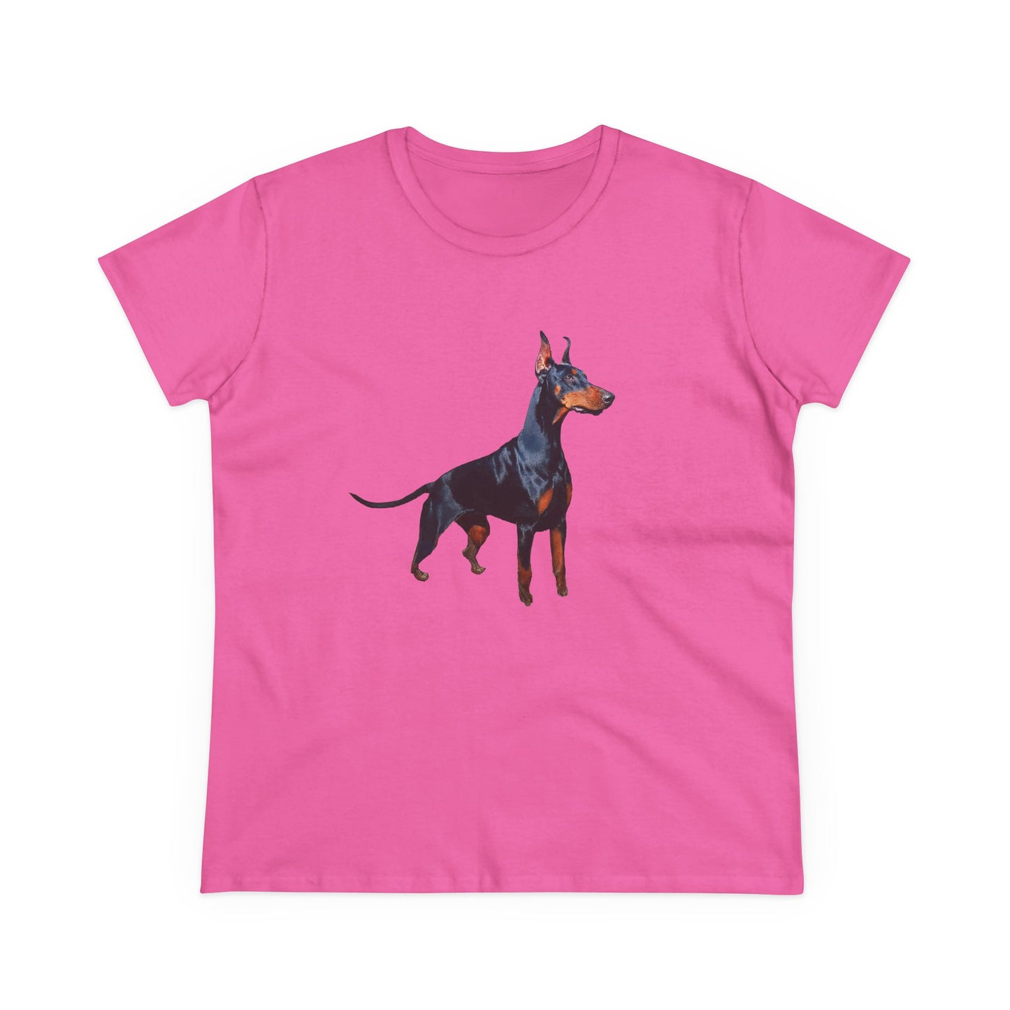 Doberman Pinscher Women's Midweight Cotton Tee