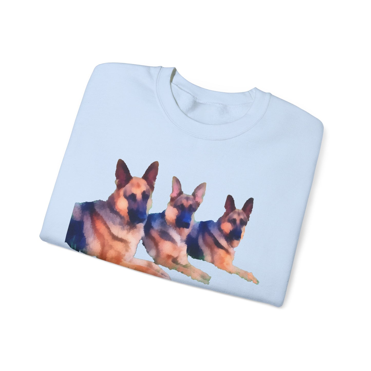 German Shepherd Trio Unisex 50/50 Crewneck Sweatshirt