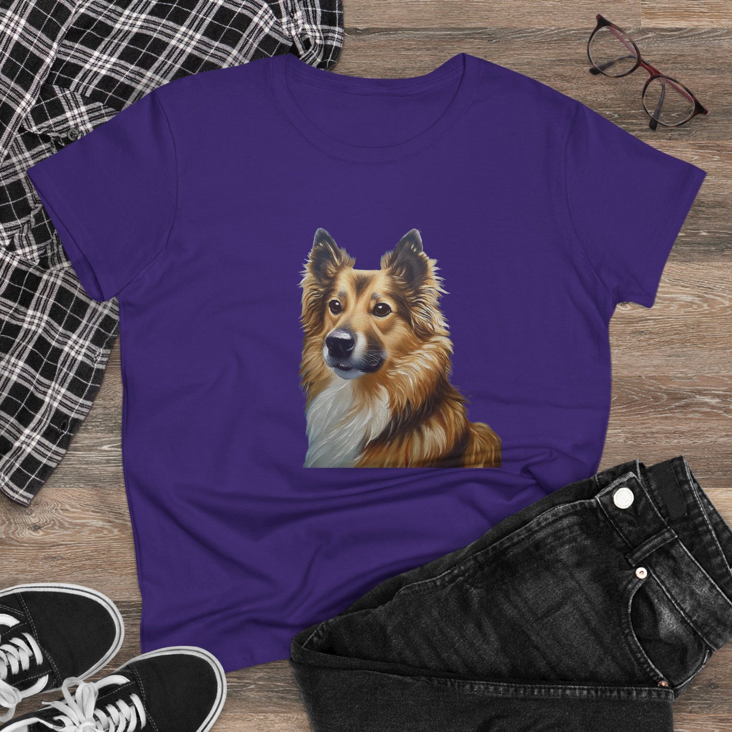 Icelandic Sheepdog Women's Midweight Cotton Tee