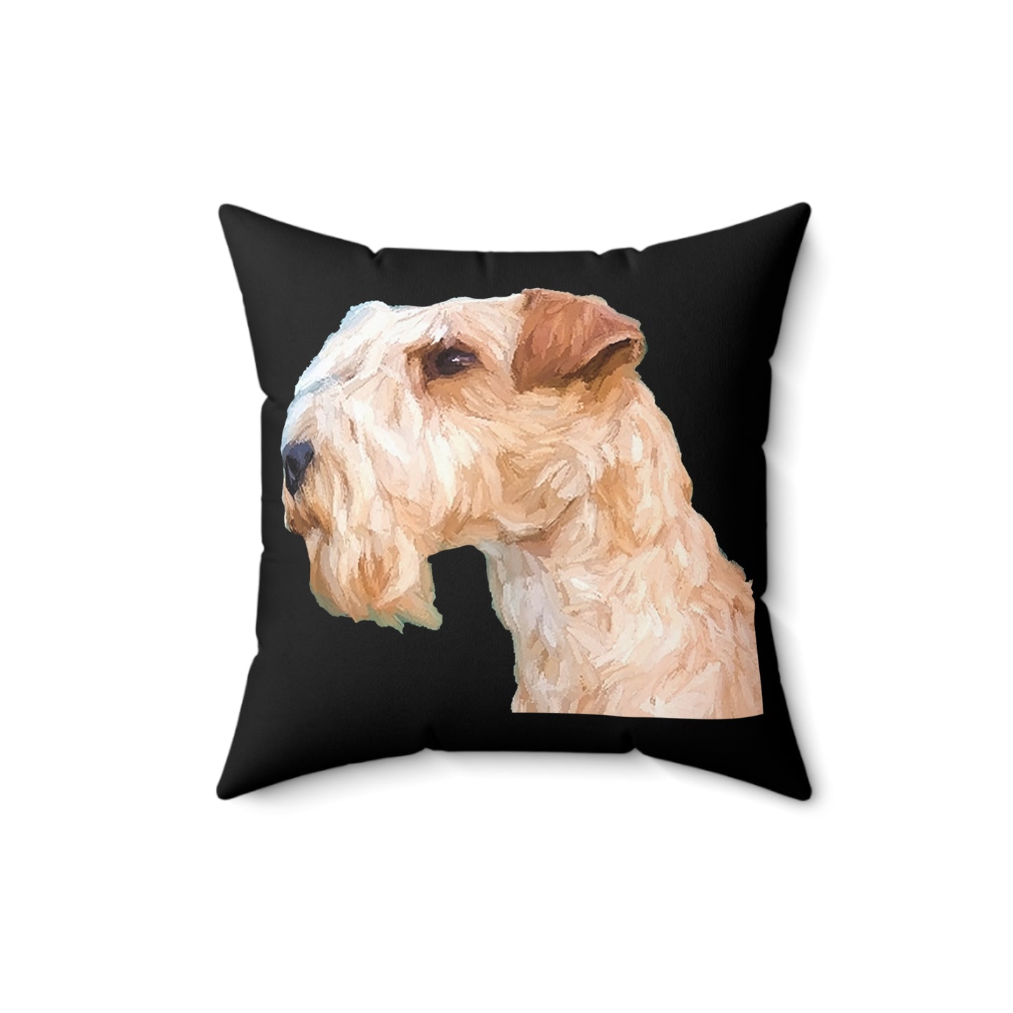Lakeland Terrier Spun Polyester Throw Pillow